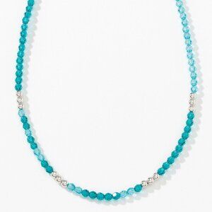 Mindful necklace, blue ~ Touchstone Crystal‎ by Swarovski